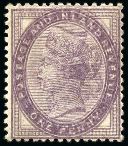Stamp of Great Britain » 1855-1900 Surface Printed » 1880-81 Provisional Issue and 1881 1d Lilac 1881 1d Lilac die II mint with large part original gum showing variety printed double, one inverted and reversed
