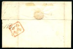 Stamp of Great Britain » Distinctive Maltese Cross Cancellations 1841 1d Red pl.11 OI, fine to good margins, tied to 1841 (Sep 8) wrapper by crisp distinctive Eyrecourt Maltese Cross 
