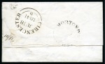 Stamp of Great Britain » Distinctive Maltese Cross Cancellations 1841 1d Red pl.11 HD, tied to 1841 (June 18) lettersheet by distinctive Maltese Cross showing the break at lower right