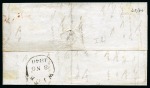 Stamp of Great Britain » 1840 1d Black and 1d Red plates 1a to 11 1840 1d Black pl.1b AE-AF pair, fine to very large margins, tied to 1840 (Nov 3) lettersheet from Wick (Scotland) to Thurso