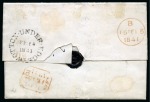 Stamp of Great Britain » Distinctive Maltese Cross Cancellations 1840 1d Black pl.5 QI, tied to 1840 (Feb 14) wrapper by two strikes of the distinctive Wotton-under-Edge Maltese Cross in black