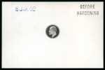 Stamp of Great Britain » King Edward VII » 1902-10 De La Rue Issues 1902-10 De La Rue head plate die proof in black on glazed card