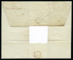 Stamp of Great Britain » 1840 1d Black and 1d Red plates 1a to 11 1840 1d Black pl.1a QB tied to 1840 (Jun 5) wrapper from Inverness by neat brownish orange Maltese Cross