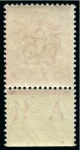 Stamp of Great Britain » King Edward VII » 1911 Harrison & Sons Issues 1911 Harrison 1d aniline rose mint nh control "A11"
