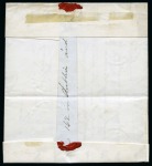 Stamp of Great Britain » 1840 1d Black and 1d Red plates 1a to 11 1840 1d Black pl.5 KC tied to 1840 (Jul 10) lettersheet from Newry by two strikes of a deep red-brown Maltese Cross