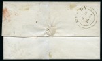 Stamp of Great Britain » 1840 1d Black and 1d Red plates 1a to 11 1840 1d Black pl.3 QD tied to 1840 (Aug 18) wrapper from Rugby to Warwick (Warwickshire) by neat vermilion Maltese Cross