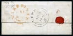 Stamp of Great Britain » 1840 1d Black and 1d Red plates 1a to 11 1840 1d Black pl.8 HB tied to small 1841 (Apr 9) lettersheet by the distinctive Leeds Maltese Cross (R&J Leeds special)