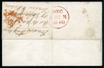 Stamp of Great Britain » 1840 1d Black and 1d Red plates 1a to 11 1840 1d Black pl.5 KA left marginal on 1840 (Dec 31) lettersheet sent locally in Edinburgh