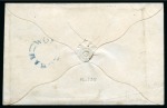 Stamp of Great Britain » Town Circular Datestamps Wolsingham: 1841 1d Red pl.135 HI on envelope tied by blue Wolsingham UDC