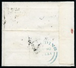 Stamp of Great Britain » 1841 1d Red 1841 1d Red OI on 1843 (May 30) lettersheet from Kirton (Lincolnshire) tied by light black Maltese Cross and pen cross, redirected