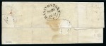 Stamp of Great Britain » 1841 1d Red 1841 1d Red pl.22 QK on 1842 (Nov 25) entire from Broughton, with Penny Post hs and redirected