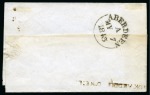 Stamp of Great Britain » Distinctive Maltese Cross Cancellations Kincardine O'Neil: 1841 1d Red KJ on 1843 (May 6) lettersheet tied by distinctive watery black Kincardine O'Neil Maltese Cross