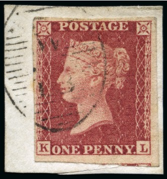 Stamp of Great Britain » 1854-70 Perforated Line Engraved 1857-64 1d. rose-red, Pl. 46, KL, variety "Imperforate"