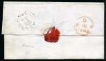 Stamp of Great Britain » Distinctive Maltese Cross Cancellations Welshpool: 1841 1d Red KA on 1842 (Jun 7) entire tied by black Welshpool distinctive Maltese Cross with solid centre