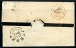 Stamp of Great Britain » Distinctive Maltese Cross Cancellations Jersey: 1841 1d Red pl.2 IA, good to very large margins, on 1841 (Apr 16) mourning wrapper from Jersey to London