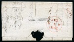 Stamp of Great Britain » Distinctive Maltese Cross Cancellations Corstorphine: 1841 1d Red pl.11 RJ on 1841 (Jul 1) entire tied by Corstorphine distinctive Maltese Cross