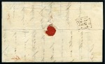Stamp of Great Britain » 1840 2d Blue (ordered by plate number) 1840 2d Blue pl.1 LF blue and pl.1 TG pale blue on 1840 (Aug 4) lettersheet to Bewdley each tied by neat red Maltese Crosses