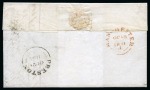 Stamp of Great Britain » 1841 2d Blue 1841 2d Blue pl.3 KL, good to large margins, on 1841 (Oct 23) wrapper from Manchester to Preston