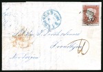 Stamp of Great Britain » 1841 1d Red 1852 (Sep 13)  Entire letter  (written in Norwegian