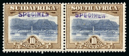 Stamp of South Africa » Union & Republic of South Africa 1927-30 2d to 10s with SPECIMEN hs (missing 4d) in