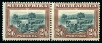 Stamp of South Africa » Union & Republic of South Africa 1927 2s6d Exhibit page with both perfs, incl. mint and used