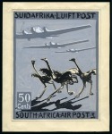 Stamp of South Africa » Union & Republic of South Africa 1925 Airmail issue handpainted essays (3) by Hans Vogel