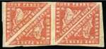 Stamp of South Africa » Cape of Good Hope 1861 Woodblock 1d vermilion mint block of four with virtually full original gum