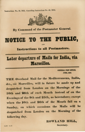 Stamp of Great Britain » Postal Notices Postal Notices, No 39 June 1855