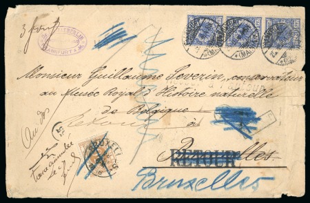 Stamp of Large Lots and Collections Belgium: 1869-1912, Group of 27 covers, fronts, cards and formulars