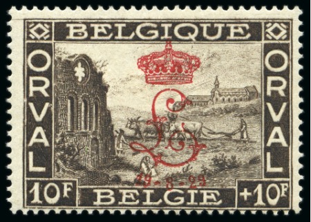 Stamp of Belgium » General issues from 1894 onwards 1929 Série Orval couronnée neuve, TB