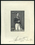 Stamp of Belgium » General issues from 1894 onwards 1930 BIT, Série en trois épreuves des coins datés 1930 et signés J. De Bast, plus feuillet de luxe