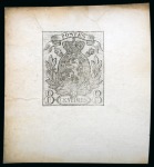 Stamp of Belgium » Belgique. 1866-67 Petit Lion (COB 22-25) Lot de six épreuves des coins : une du 2c adopté, quatre du 6c et une du 8c non adoptés