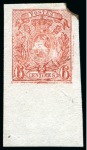 Stamp of Belgium » Belgique. 1866-67 Petit Lion (COB 22-25) Lot de six épreuves des coins : une du 2c adopté, quatre du 6c et une du 8c non adoptés