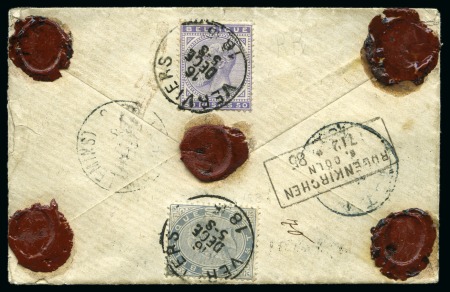 Stamp of Belgium » Belgique. 1883 Nouvelles valeurs - Émission Lot de 16 lettres avec cette émission dont recommandés