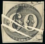 Stamp of Brazil » 1843 Bull's Eyes 1843, 30r 60, & 90r black, pre-printing paper creases