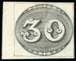Stamp of Brazil » 1843 Bull's Eyes 1843, "Bull's Eyes" assembly comprising 60 stamps, mostly used but with remarkable duplication of unused examples for the 30r and 60r denominations