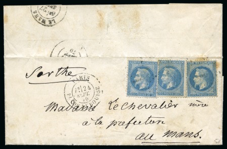Stamp of France » Guerre de 1870-1871 Le Ville de Florence - Lettre à en-tête du journal
