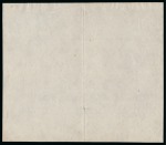 Stamp of India » 1854 Lithographs Spence 48 var: Heads only in black on white wove paper in complete sheet of 24 with each horizontal row defaced 