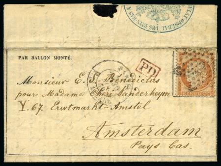 Stamp of France » Guerre de 1870-1871 PAYS-BAS - Gazette des absents n°12 pour Amsterdam