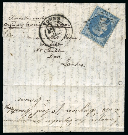 Stamp of France » Guerre de 1870-1871 Le Niepce - Pli confié daté du 11 novembre 1870 pour