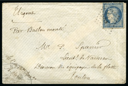 Stamp of France » Guerre de 1870-1871 Le Rouget de L'Isle - Pli confié non signalé avec