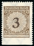 Stamp of Germany » German Empire 1923 3pf brown, imperf. at base, and 10pf red, denomination omitted