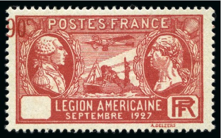 Stamp of France » Émissions à partir de 1900 1927, Y&T n°244c *, Légion Américaine, le Spirit