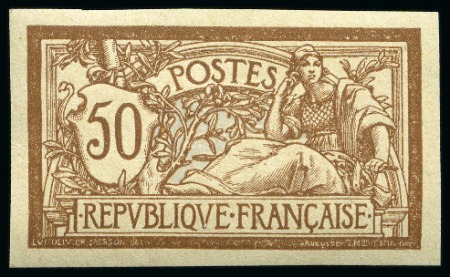 Stamp of France » Émissions à partir de 1900 1900, Y&T n°120a **, 50 centimes brun et gris Type