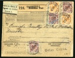 Stamp of China » Foreign Post Offices » German Post Offices 1901 Parcel card form from Shanghai to Trieste franked at 2m80pf rate