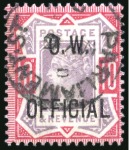 Stamp of Great Britain » Officials Office of Works: 1896-1902 10d. dull purple and carmine