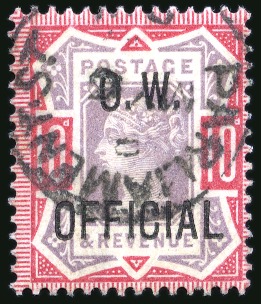 Stamp of Great Britain » Officials Office of Works: 1896-1902 10d. dull purple and carmine