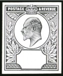 Stamp of Great Britain » King Edward VII » 1902-10 De La Rue Issues 1902 De La Rue stamp size Die Proofs of the head and