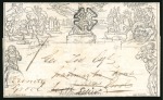 Stamp of Great Britain » 1840 Mulreadys & Caricatures 1841 (Mar 12) 1d. printed letter sheet , Stereo A5, from Perth addressed to Leith then re-directed to Edinburgh