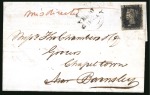 Stamp of Great Britain » 1840 1d Black and 1d Red plates 1a to 11 1841 (Mar 30) Printed wine and brandy merchants entire
